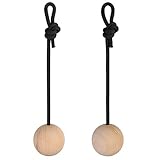 ALPIDEX 2 Unidades de Bolas de Entrenamiento de distinto tamaño - Juego de 2 Bolas de Madera para Entrenamiento de Escalada, Diámetro:7 cm