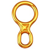 SOB Descensor de Escalada 35KN Figura 8 Anillo Cuerda Aleación de Aluminio de magnesio Belay Dispositivo para Montañismo en Roca al Aire Libre Rescate Trabajo Aéreo