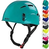 ALPIDEX Casco de Escalada Universal para Mujer y Hombre Casco ferrata en Turquesa