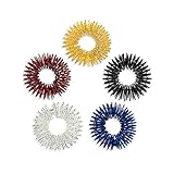 Healifty 5pcs Masajeador de Anillo Medicina Acupresión Anillos del Masaje del Dedo Accesorios Masajeadores (colores surtidos)