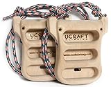 Ucraft Rock Climbing Evo Rings 3D Fingerboard portátil de entrenamiento de madera (Lignex)